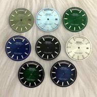 New Watch Dial 31mm Green Luminous with 8285 Automatic Movement Calendar Modification Accessories Su
