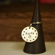 手工客製金屬狗牌 寵物吊牌 寵物名牌 Heart-02