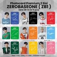 (CONTENTS 9 PCS) ZB1 ZEROBASEONE Photocard Pre Debut KCON - Premium 2-Sided Photocard Kpop Merch Uno