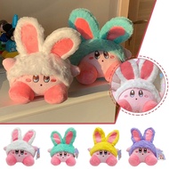 22cm Cartoon Game Anime Star Kirby Color Kawaii Rabbit Soft Cute Toy Gift Kirby Green White J9f9