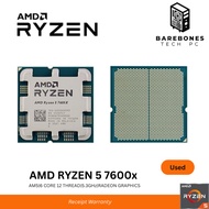USED AMD Ryzen 5 7600x Gaming | Editing CPU | Processor (Tray Unit)