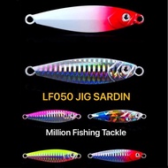 【3D Jig SARDIN】LF050 1pcs 10g/15g/20g/30g Micro Jig Lead metal jig fishing lure slow jig/fast jig/Ik