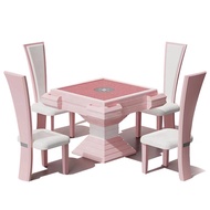 Chinese Manufacturer Fashion light luxury Electronic Automatic Custom macaron pink Mahjong table