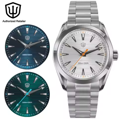 Watchdives WD0006 Watch VH31 Sweep Second Movement Domed Sapphire Crystal BGW9 Luminous 10Bar Waterp