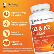 Ultimate Absorption Vitamin D3 K2 MK7 Supplement Dr Berg 10000 IU D3 100 mcg K2 with MCT Powder Zinc