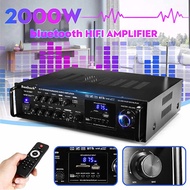 Powerful 2000W 110V 220V bluetooth 4ohm Stereo Audio Power HiFi Amplifier Karaoke Amplifier+RC Suppo