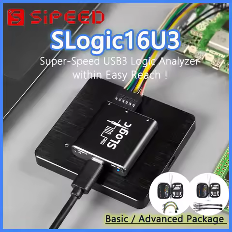 Sipeed SLogic16U3 16CH 800M Super-Speed Logic Analyzer Samplerate 5Gbps USB3 Adjustable Threshold Fo