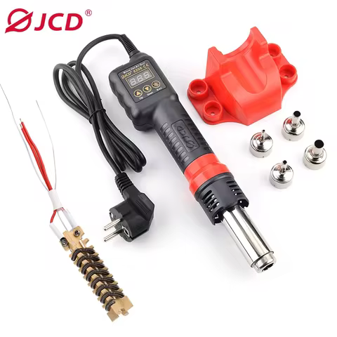 JCD 8208 Micro Hot Air Gun C/F Temp Adjusted 750W Soldering Rework Welding Station LCD Digital Heat 