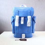 (Classy Branded Crew) Hitch Backpack In Smooth Leather Blue
