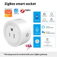 台灣現貨塗鴉（Tuya ）zigbee 智能插座，20A、16A，智能插頭，帶電源監視器遠程熱水器，支持google h