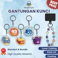 GANTUNGAN ROMBLOX Blox Fruits Acrylic Keychain 4-6cm Full Color - Acrylic Keychain - Keychain