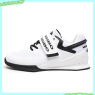 Unisex Fitness Shoes Hard Pulling Squat Training Shoes Professional Hook and Loop Weightlifting Shoe