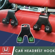 KBANG Honda Car Luminous Headrest Hook Car Hook Hanger Back Seat Multifunction Hanger Bag Hand bag Hatchback Car Accessaries for Honda City Jazz Civic CRV HRV BRV 2023