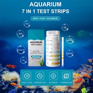 Lifestyle-Local Best-seller 7-in-1 Aquarium Water Test Strips, for Testing NH3/NH4+/NO2/NO3/pH/Cl2/G