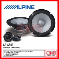 ALPINE S2-S65C รุ่นใหม่ S2-series ขนาด 6.5 นิ้ว COMPONENT 2-WAY SPEAKER ลำโพงชุดเริ่มต้นแบบ Hi-Res AMORN AUDIO