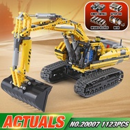 New LEPIN 20007 technic series 1123pcs excavator Model Building blocks Bricks Compatible Toy Christm