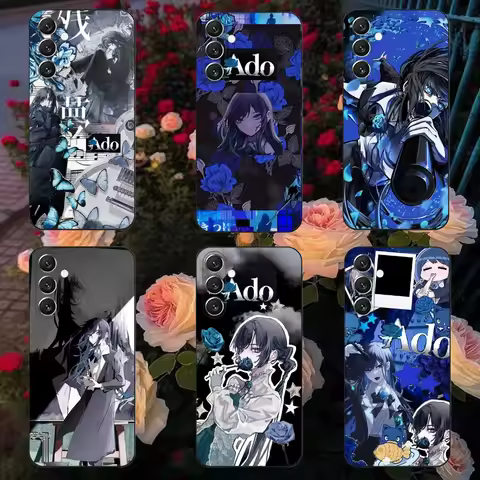 Ado Kyogen X Uta Phone Case For Samsung Galaxy A13,A21s,A22,A31,A32,A52,A53,A71,A80,A91 Soft Black S