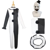 🎉Cosplay🎉 Art The Clown Cosplay Movie Terrifier 2 Art The Clown Cosplay Costume Jumpsuit Mask Hallo