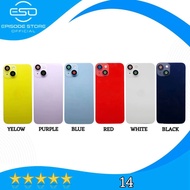 Backdoor Rear Cover 14/14plus Back Glass + CameraRing + Wireless Nfc New