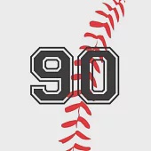 90 Journal: A Baseball Jersey Number #90 Ninety Notebook For Writing And Notes: Great Personalized Gift For All Players, Coaches,