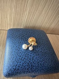 Mikimoto 18K 金珍珠櫻桃胸針