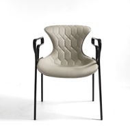 Luxury Leather Saddle Negotiation Designer Dining Chair Simple Chair Italian Store Hotel Modern Chai