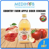 Country Farm Organic Raw Apple Cider Vinegar 500ml 有机苹果醋
