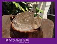 【崴全水晶】天然 鈦晶 元寶 三腳蟾蜍【不含木座重1156.7 g】 鎮宅 化煞 招財 助事業