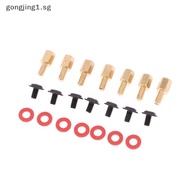 [gongjing] 60Pcsputer PC Case Motherboard Riser Screws 6-32-M3 Insulation Washers For Case Fans 6.5m