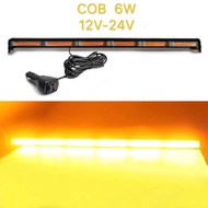 หลอด COB ไฟไซเรน ไฟติดหลังคา มาใหม่ 90cm 6ท่อน 1หน้า 6W 12V-24V