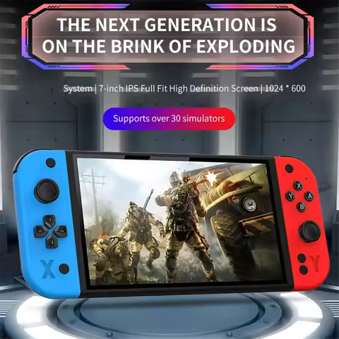 G90 Portable Handheld Game Console Arcade 7 Inch Screen over 30 Simulators Retro Gaming Controller f