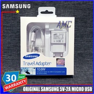 SAMSUNG ORIGINAL 100% Charger Galaxy A10S A10 / A01 A01 Core - Samsung M10S M10/  Galaxy A6 A6 Plus A6+ 2A-5V Kabel Micro USB - Cas Casan ORI SAMSUNG