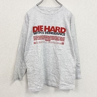 DIE HARD 3 เสื้อยืดแขนยาว/เสื้อยืดแขนยาว Movie T-shirt สีเทาเฮเทอร์ ฟรีไซส์