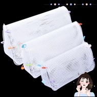 LUCKYSTOREGOODS Knitting Plastic Mesh Kit, White Handmade Bag Mesh Grid Set, Bag Accessories Plastic