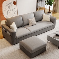 {SG Sales} Fabric Sofa Living Room Combination Faux Leather Latex Sofa Sofa Set 1/2/3 Seater Sofa Single Double Sofa Modern Bedroom Living Room Light Luxury Sofa Sofa Chair Bed