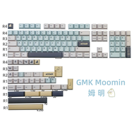 ปุ่มตัวอักษร GMK Moomin Cherry MX PBT Heat Sublimation Mechanical Keyboard Customizable High Quality