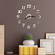 digitalmoderndecoClocks Home Decor 3d Diy Roman Numbers Acrylic Mirror Wall Sticker Clock Mural Decals Fashion Big Size