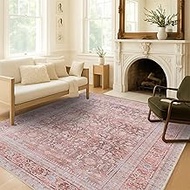 Washable Area Rug. Modern Farmhouse. Vintage. Turkish. Bohemian. Distressed. Oriental. Traditional. 