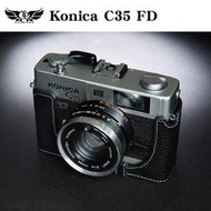 【台灣TP】真皮 適用於 Konica C35 FD / AUTO S3 相機底座 相機包 皮套