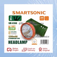 ORIGINAL SENTER KEPALA SMARTSONIC SM-K168 25 W LED 1200 MAH HEADLAMP LAMPU SENTER KEPALA LED