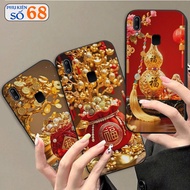 Vivo Y91 / Y91C (1820) / Y93 / Y95 case with 3D printed God of Wealth, Money, CNY case for luck and 