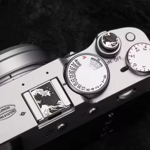 Camera Metal Hot Shoe Cover Shutter Button Soft Release Button For Fuji X-Pro3 XE4 X100V X100VI XM5 