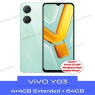 Vivo Y03 4/64GB RAM 4GB+4GB Extended ROM 128GB Helio G85 Prosesor 5000mAh Baterai Garansi Resmi