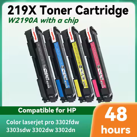 Toner cartridge with chip W2190X 219X 2190A suitable for HP Color LaserJet Pro 3302fdw 3303sdw 3302d