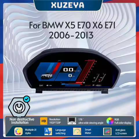 Digital Instrument Cluster for BMW X5 E70 X6 E71 2006-2013 CCC CIC Odometer, HUD Instrument Cluster,