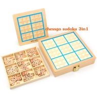 ซูโดกุไม้ 3in1 / (ชุดมาตรฐานแข่งขัน) / ซูโดกุไม้ 9x9 ช่อง (ลิ้นชัก) Wood Sudoku