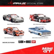 [PREORDER] MiniGT x KaidoHouse 1/64 2000GT-R KPGC10 / NSX Kaido Test Car / GTR R33 Advan / Silverado