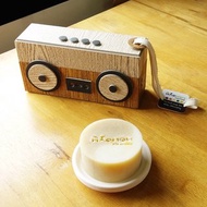 手工肥皂 2 入裝禮物盒 手提收音機造型 5 - 棕色/木質紋