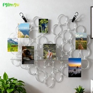 [fglmgu] Photo Hanging Display,Wall Grid for Photo, Shelf,Wall Grid Panel for  Show