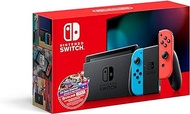 Nintendo Switch w/Neon Blue &amp; Neon Red Joy-Con + Mario Kart 8 Deluxe (Full Game Download) + 3 Month Switch Online Individual Membership